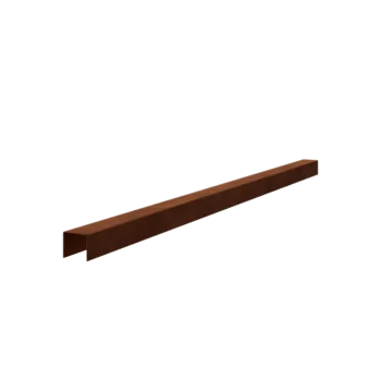 Corten terasest u-profiil - 5 x 5 x 5 cm - 240 cm
