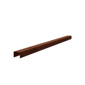 Corten terasest u-profiil - 5 x 6 x 5 cm - 150 cm