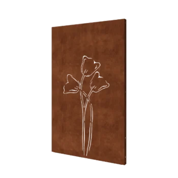 Corten terasest aiapaneel - Tulp sümmeetriline - 120 x 6 x 190 cm
