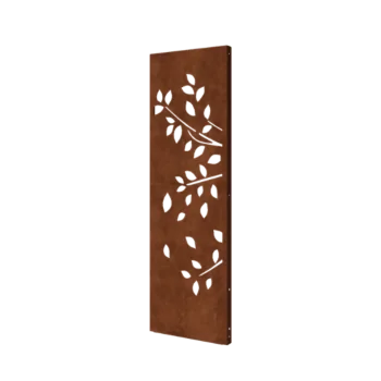 Corten terasest aiapaneel - Puu - Osa 1 - 60 x 6 x 190 cm