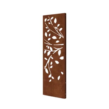Corten terasest aiapaneel - Puu - Osa 2 - 60 x 6 x 190 cm