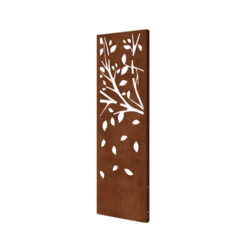 Corten terasest aiapaneel - Puu - Osa 3 - 60 x 6 x 190 cm