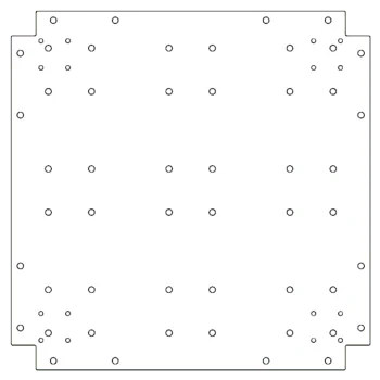 Tsinkterasest põhjalaud - 60 x 60 cm