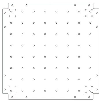 Tsinkterasest põhjalaud - 70 x 70 cm