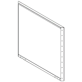 Corten terasest lillekast - Paneel - 100 x 100 cm