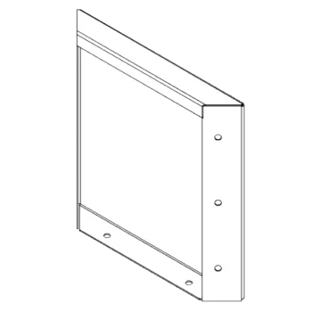 Corten terasest lillekast - Paneel - 30 x 30 cm