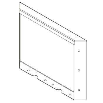 Corten terasest lillekast - Paneel - 30 x 40 cm