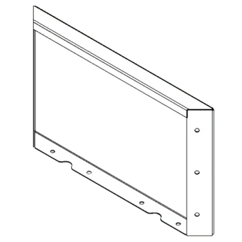 Corten terasest lillekast - Paneel - 30 x 50 cm