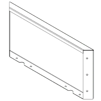 Corten terasest lillekast - Paneel - 30 x 60 cm