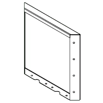 Corten terasest lillekast - Paneel - 40 x 40 cm