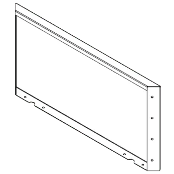 Corten terasest lillekast - Paneel - 40 x 80 cm