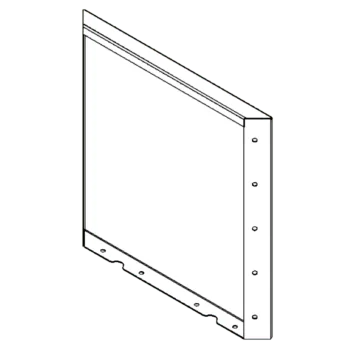 Corten terasest lillekast - Paneel - 50 x 50 cm
