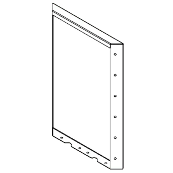 Corten terasest lillekast - Paneel - 60 x 40 cm