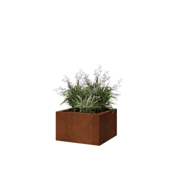 Corten terasest lillekast - Ruut - 50 x 50 x 30 cm - Ilma põhjalauata