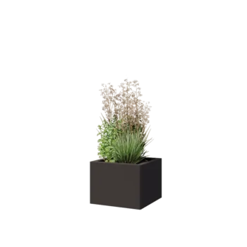 Terasest lillekast - Ruut - 40 x 40 x 30 cm - Muu RAL värv - Ilma põhjalauata