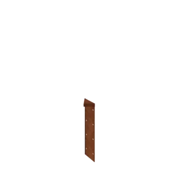 Corten terasest lillekast - Nurgatükk 180° - 40 cm