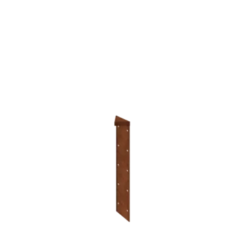 Corten terasest lillekast - Nurgatükk 180° - 50 cm