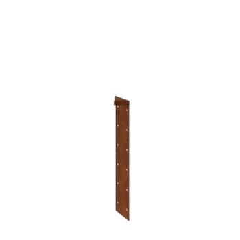 Corten terasest lillekast - Nurgatükk 180° - 60 cm