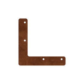 Corten terasest lillekast - Ühendusplaat - L-kuju