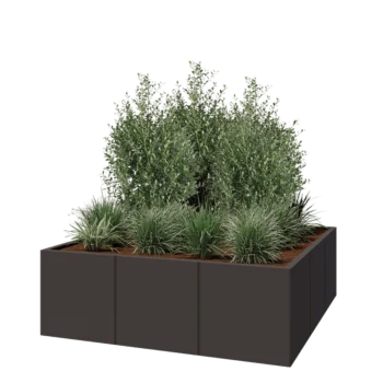 Terasest lillekast XXL - Ruut - 150 x 150 x 50 cm - Muu RAL värv - Ilma põhjalauata