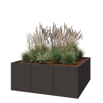 Terasest lillekast XXL - Ruut - 150 x 150 x 60 cm - Muu RAL värv - Ilma põhjalauata