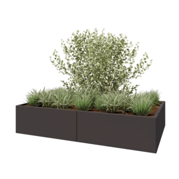 Terasest lillekast XXL - Ristkülik - 200 x 120 x 40 cm - Muu RAL värv - Ilma põhjalauata