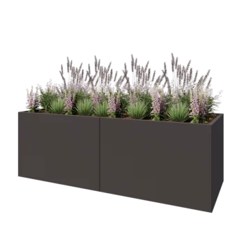 Terasest lillekast XXL - Ristkülik - 240 x 80 x 80 cm - Muu RAL värv - Põhjalauaga