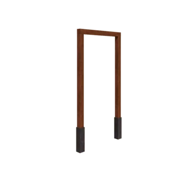 Corten terasest pergola - Sirge - 150 x 230 cm - Betoonvundamendiga