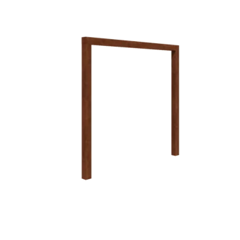 Corten terasest pergola - Sirge - 250 x 230 cm - Ilma betoonvundament
