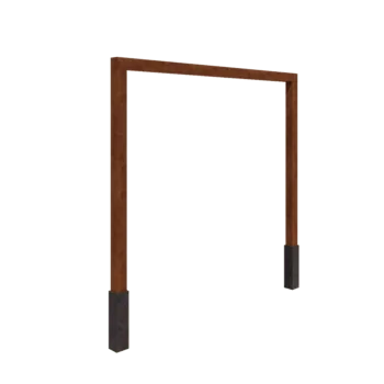 Corten terasest pergola - Sirge - 300 x 230 cm - Betoonvundamendiga