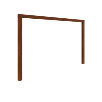 Corten terasest pergola - Sirge - 400 x 230 cm - Ilma betoonvundament
