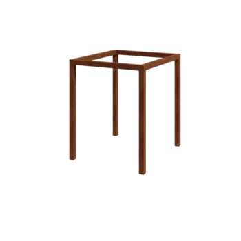 Corten terasest pergola - Ruut - 224 x 200 x 230 cm - Ilma betoonvundament