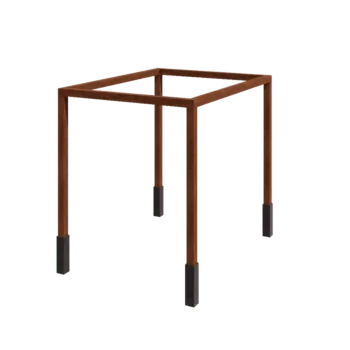 Corten terasest pergola - Ristkülik - 324 x 250 x 230 cm - Betoonvundamendiga