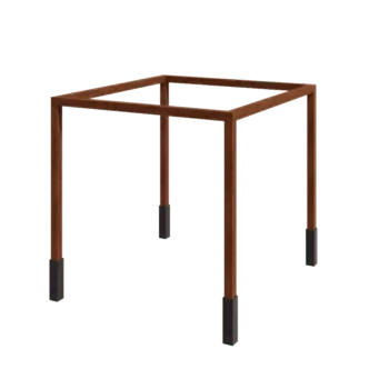 Corten terasest pergola - Ruut - 324 x 300 x 230 cm - Betoonvundamendiga