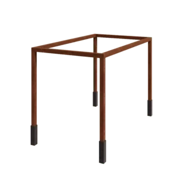 Corten terasest pergola - Ristkülik - 424 x 250 x 230 cm - Betoonvundamendiga