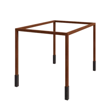 Corten terasest pergola - Ristkülik - 424 x 300 x 230 cm - Betoonvundamendiga