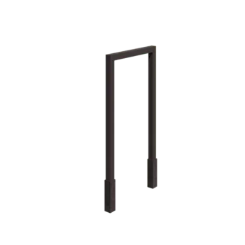 Terasest pergola - Sirge - 150 x 230 cm - RAL7016 matt (antratsiithall) - Betoonvundamendiga