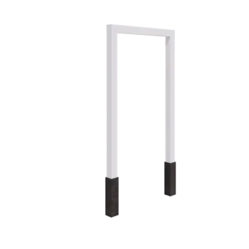 Terasest pergola - Sirge - 150 x 230 cm - RAL9010 matt (valge) - Betoonvundamendiga