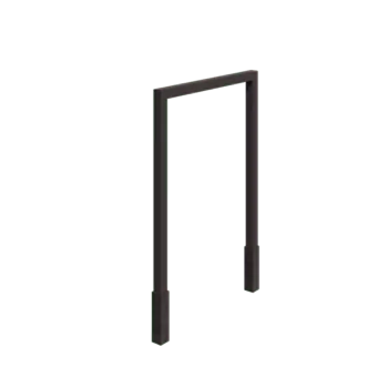 Terasest pergola - Sirge - 200 x 230 cm - RAL7016 matt (antratsiithall) - Betoonvundamendiga