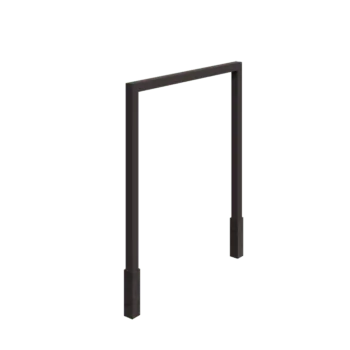 Terasest pergola - Sirge - 250 x 230 cm - RAL7016 matt (antratsiithall) - Betoonvundamendiga