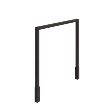 Terasest pergola - Sirge - 300 x 230 cm - RAL7016 matt (antratsiithall) - Betoonvundamendiga
