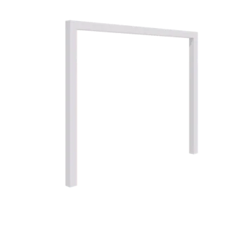 Terasest pergola - Sirge - 300 x 230 cm - RAL9010 matt (valge) - Ilma betoonvundament