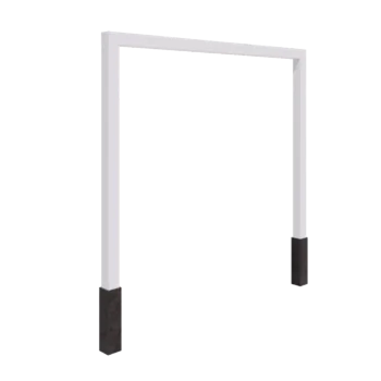 Terasest pergola - Sirge - 300 x 230 cm - RAL9010 matt (valge) - Betoonvundamendiga