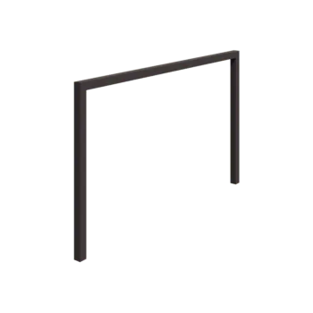 Terasest pergola - Sirge - 400 x 230 cm - RAL7016 matt (antratsiithall) - Ilma betoonvundament