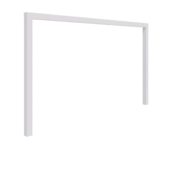 Terasest pergola - Sirge - 400 x 230 cm - RAL9010 matt (valge) - Ilma betoonvundament