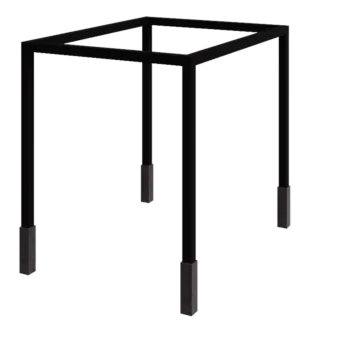 Terasest pergola - Ristkülik - 324 x 250 x 230 cm - RAL9005 matt (must) - Betoonvundamendiga