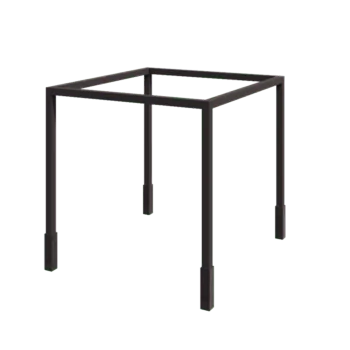 Terasest pergola - Ruut - 324 x 300 x 230 cm - RAL7016 matt (antratsiithall) - Betoonvundamendiga