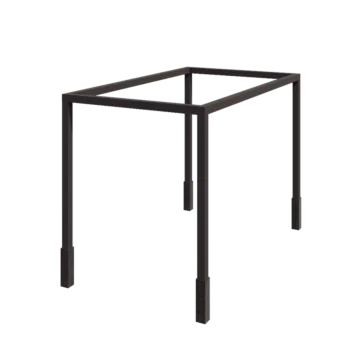 Terasest pergola - Ristkülik - 424 x 250 x 230 cm - RAL7016 matt (antratsiithall) - Betoonvundamendiga