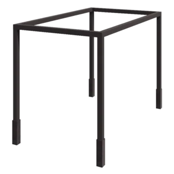 Terasest pergola - Ruut - 424 x 250 x 230 cm - Muu RAL värv - Betoonvundamendiga