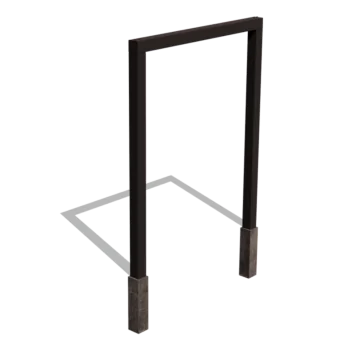 Terasest pergola - Sirge - 200 x 230 cm - RAL9005 matt (must) - Ilma betoonvundament